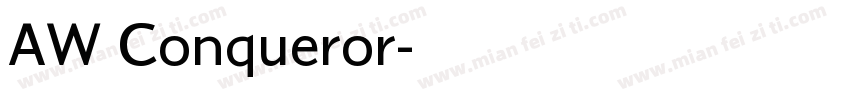 AW Conqueror字体转换